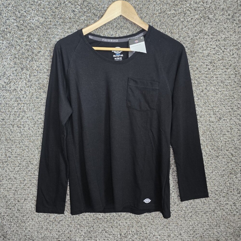 Dickies Top‎ Womens Medium Black Temp IQ Cooling Long Sleeve Tee Casual